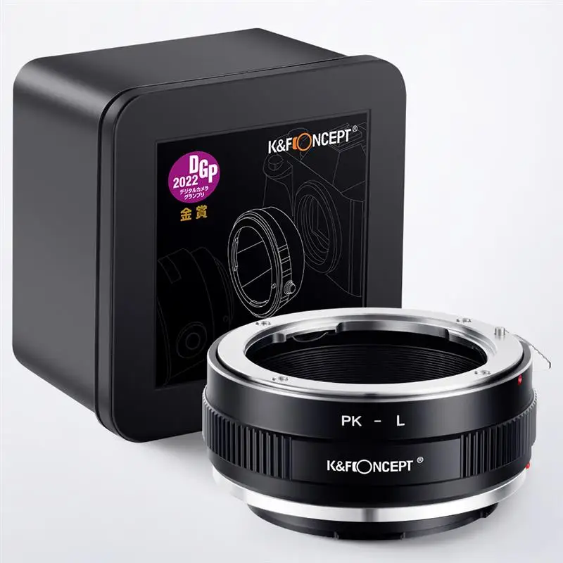 K&F CONCEPT PK-L Pentax K PK Lens to L Mount Adapter Ring for Pentax K PK Mount to Sigma Leica Panasonic L mount Camera