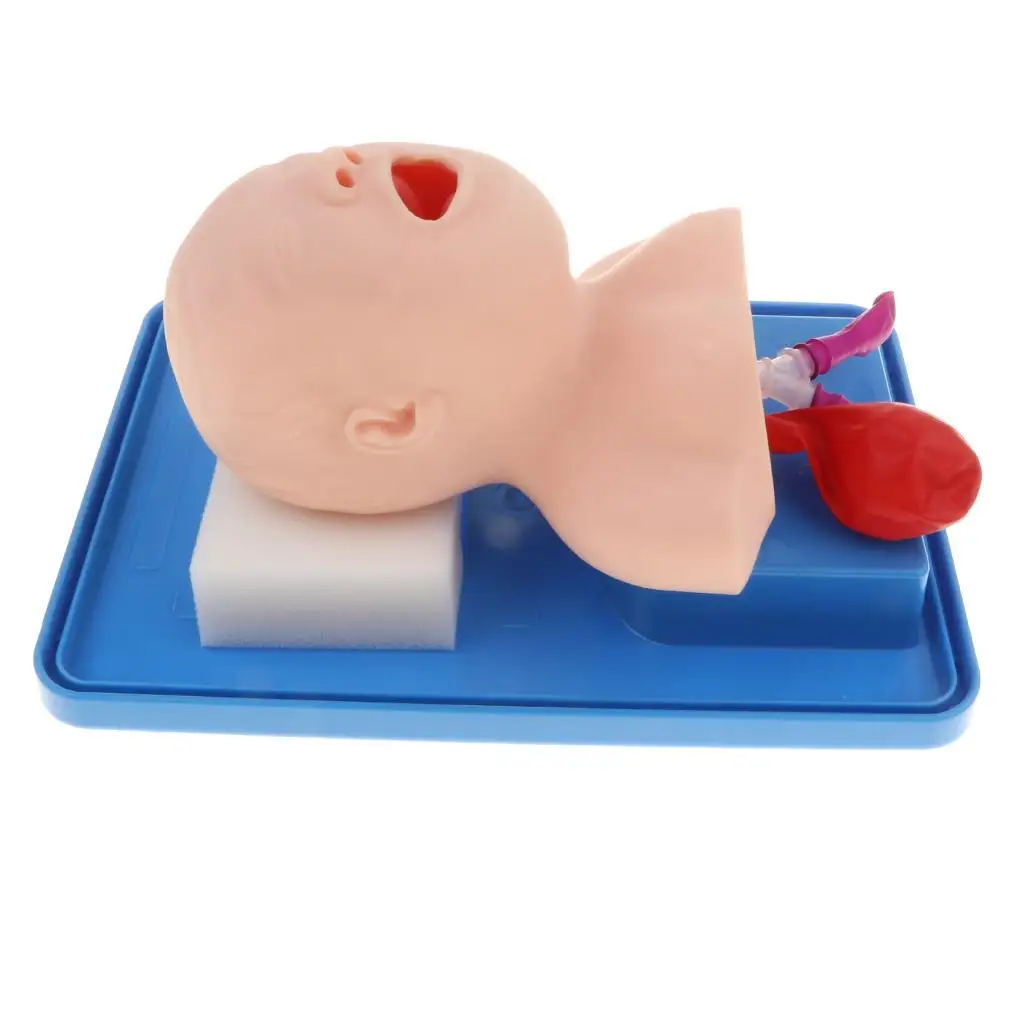 Infant Intubation Manikin Airway Training Model PVC Air Tube Cannula for Emergency Personnel Teaching