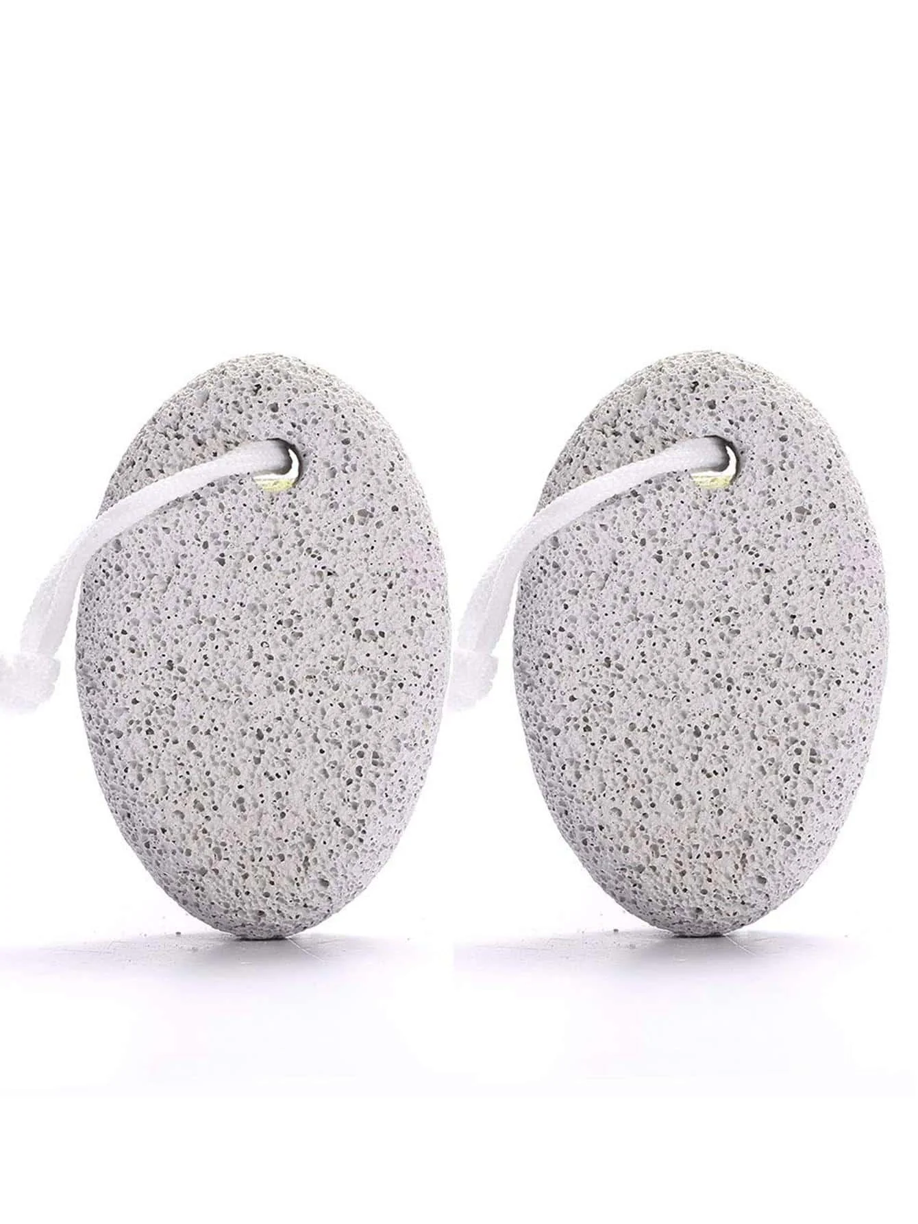 2PCS Natural Foot Pumice Stone for Feet, Borogo Lava Pedicure Tools Hard Skin Callus Remover for Feet and Hands - Remove Dead Sk