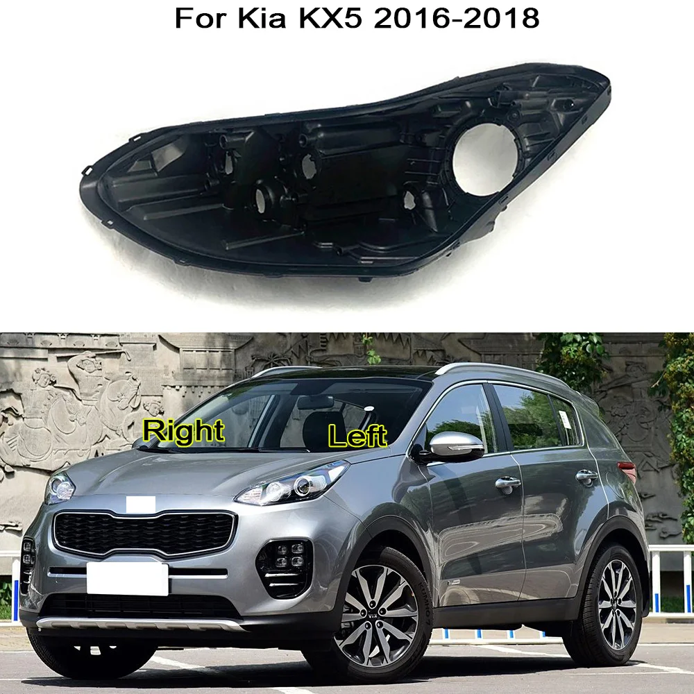 

Front Headlight Base Cover For Kia KX5 2016 2017 2018 Head Light Back Lid Head Lamp Back House Headlamp Rear Shell