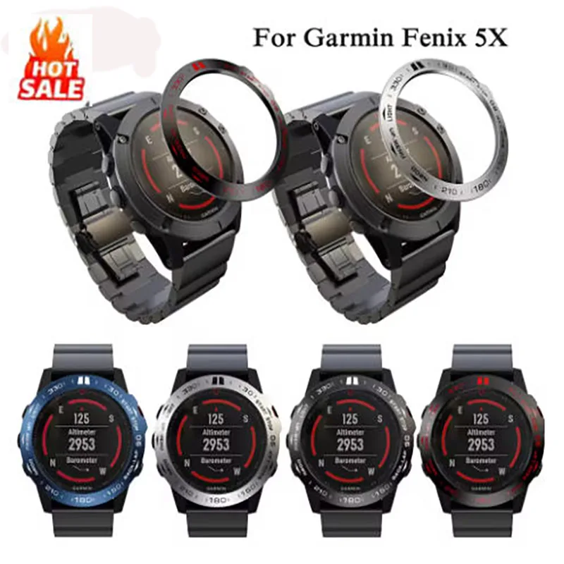 

Новое Стильное поступление, Лидер продаж, ободок, чехол для умных часов из нержавеющей стали, защитное кольцо от царапин для Garmin Fenix 5x / 5x Plus