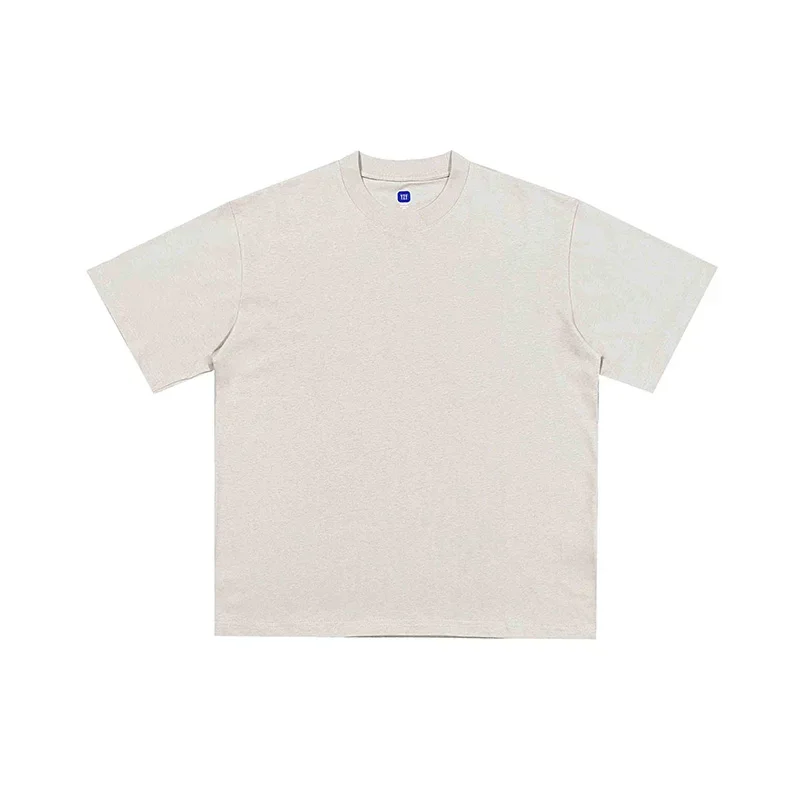 Blauw Print Tag Effen Kanye West YZY Lange Mouw T-shirt Mannen Vrouwen 1:1 Beste Kwaliteit High Street Casual Losse T-shirt Katoen Tees