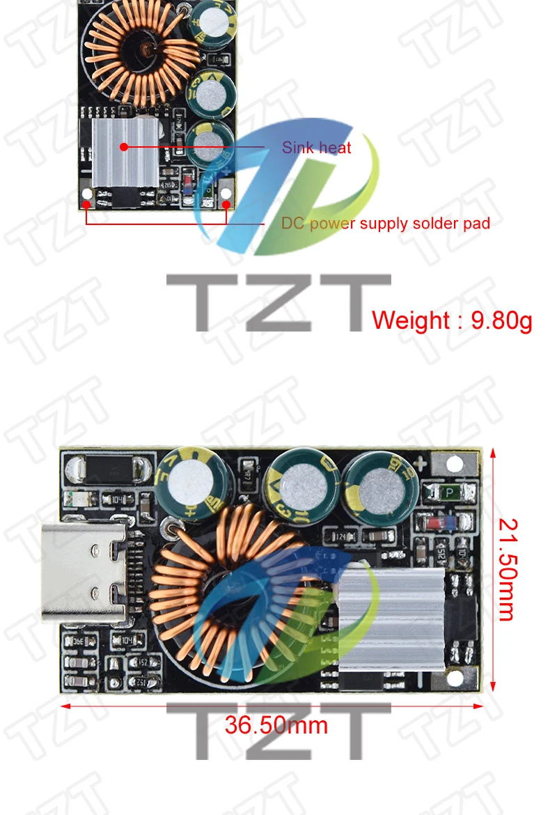 PD3.0/PPS/QC4.0 Für Apple Huawei MTK Samsung DIY Schnellladegerät DC 10-30V 30W Step-Down-Modul zum Laden von Mobiltelefonen – Detail 2