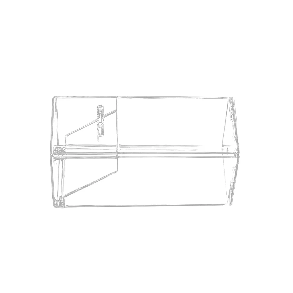 صندوق تخزين المكياج الشفاف الكريستالي منظم سطح المكتب من الأكريليك لصندوق تخزين أقلام تحديد العيون وملمع الشفاه #1