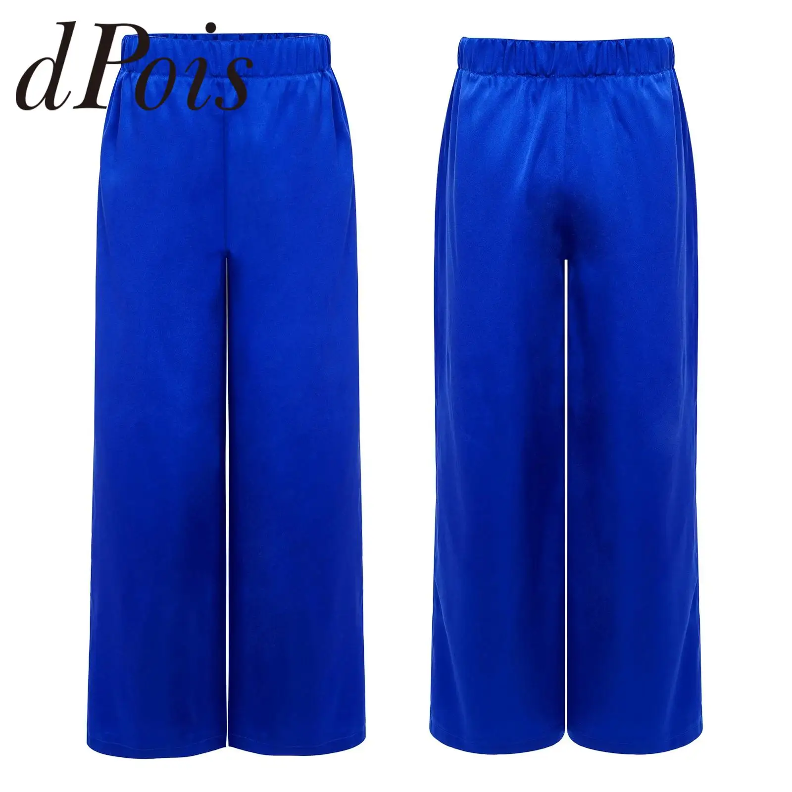 أطفال بنين الليتورجية الثناء الرقص السراويل العبادة ازياء الاحتفال بالروح الصلبة الساتان واسعة الساق السراويل أداء الملابس #1