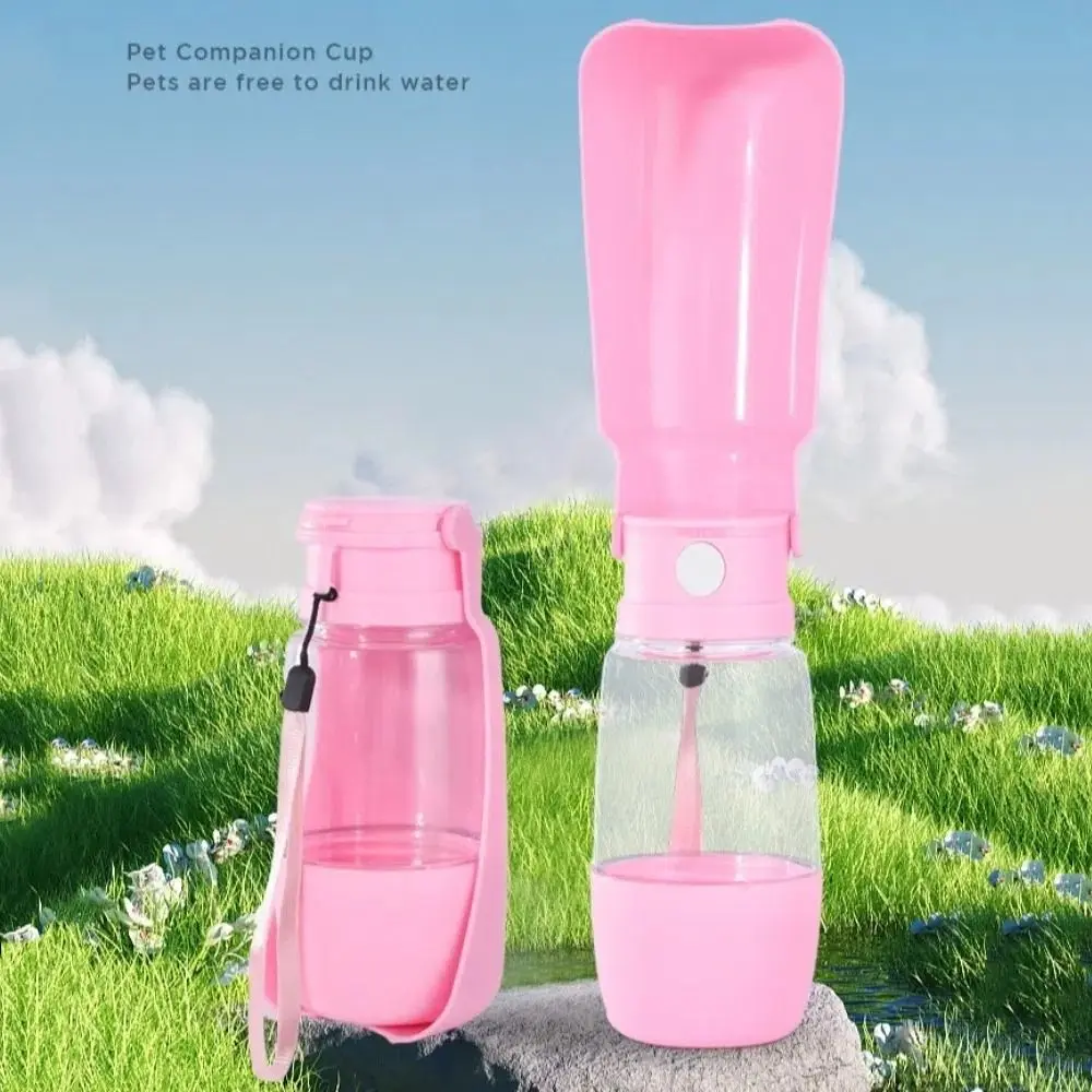 

Foldable Portable Dog Water Bottle 350/500ml 2 in 1 Pet Water Dispenser Leak Proof with Food Container Cat Drinking Bowl Travel