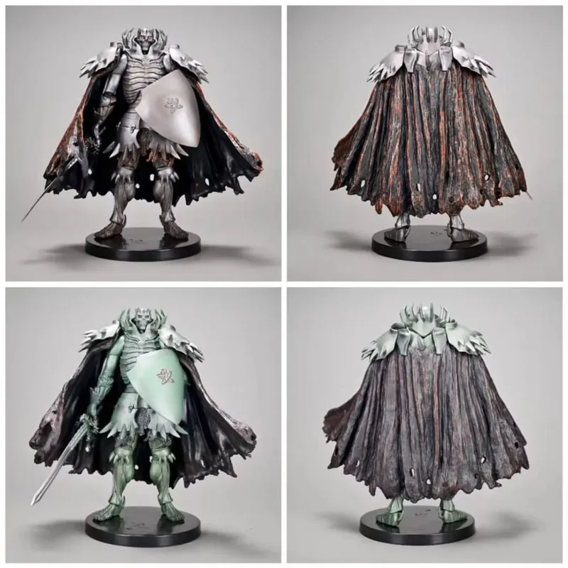 

Legend of the sword wind, skull knight cape figure doll model ornament, movable joints, base doll statue