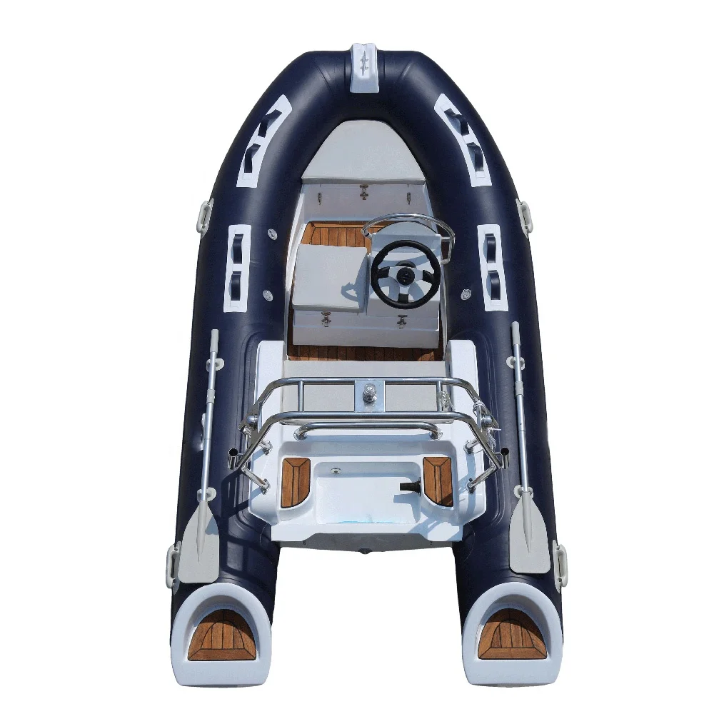 CE 11.8ft 360cm Center Console Inflatable 1.2mm PVC RIB Boat/Yacht For Drifting 5 Persons