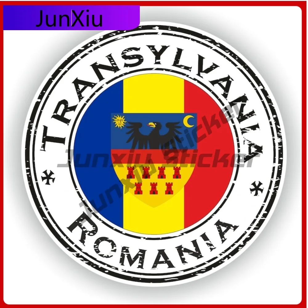 

Romania Transylvania Seal Sticker Round Cute Laptop Car Waterproof Body Decoration Vinyl Decal For Car Truck SUV Window Bumper