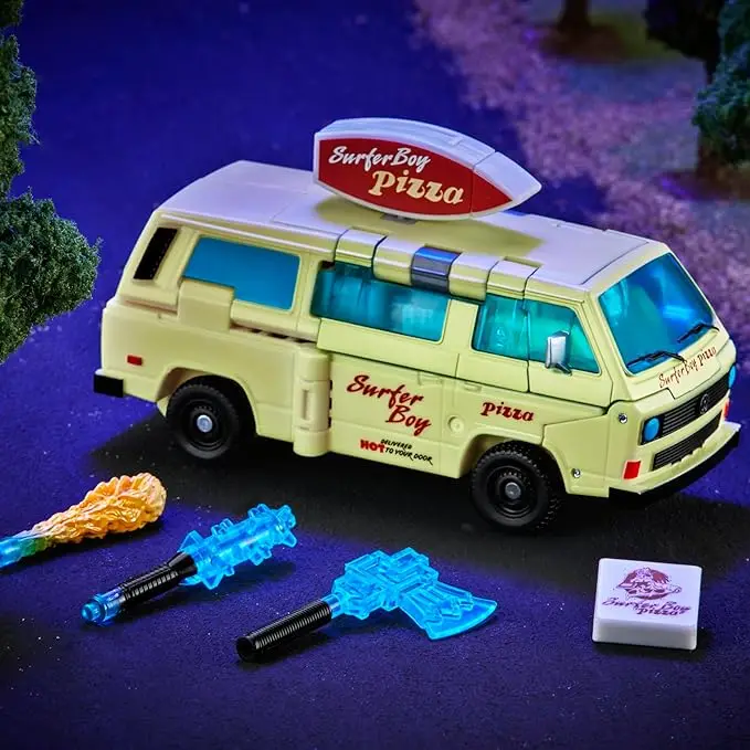 Hasbro Transformers Collaborative Stranger Things x Transformers Beeldje Code Rode Pizzawagen Actiefiguur Speelgoed ﻿ F7139