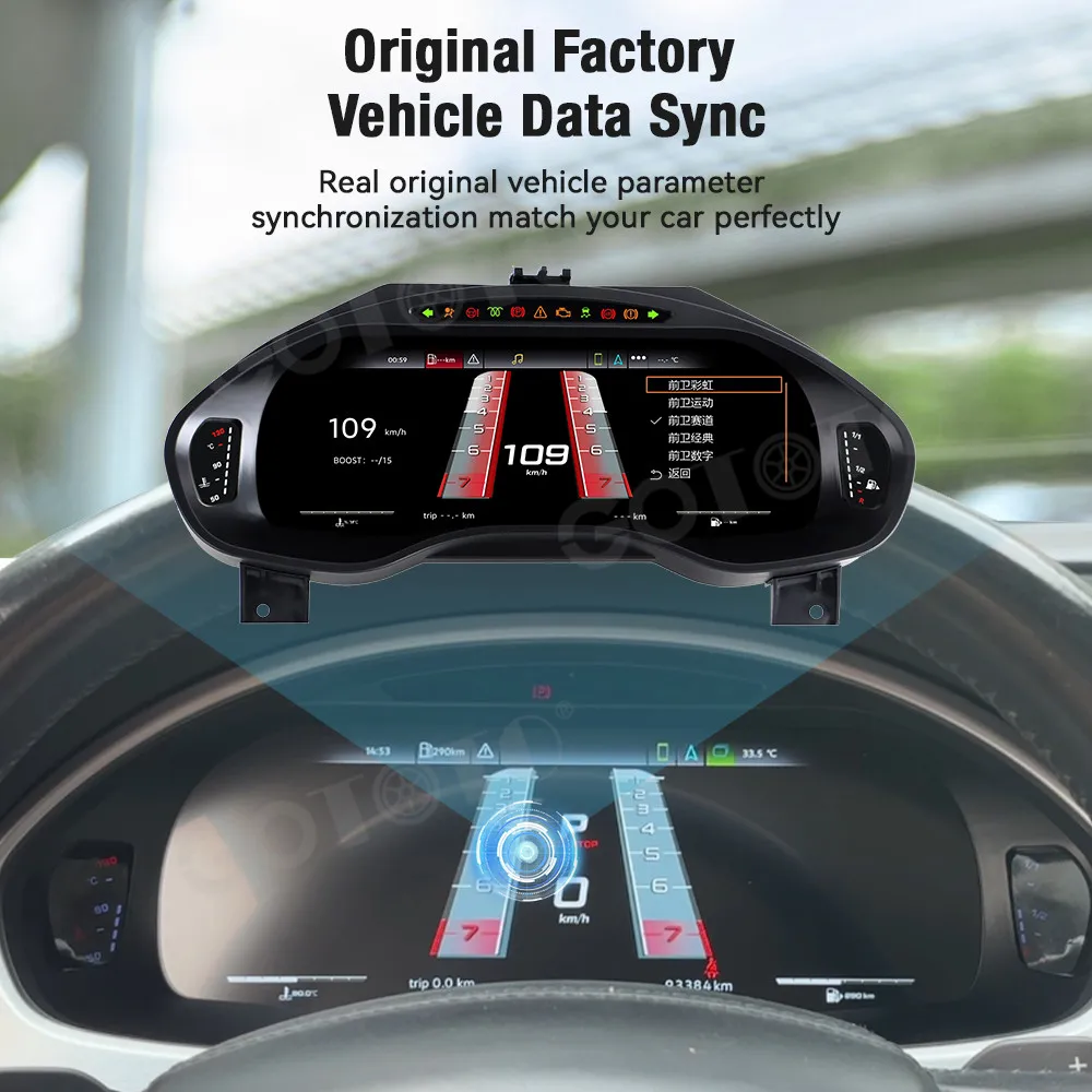 LCD Speedometer Car Dashboard For Audi A8 2011-2017 Digital Cluster Virtual Cockpit Instrument Display Panel GPS Navigation