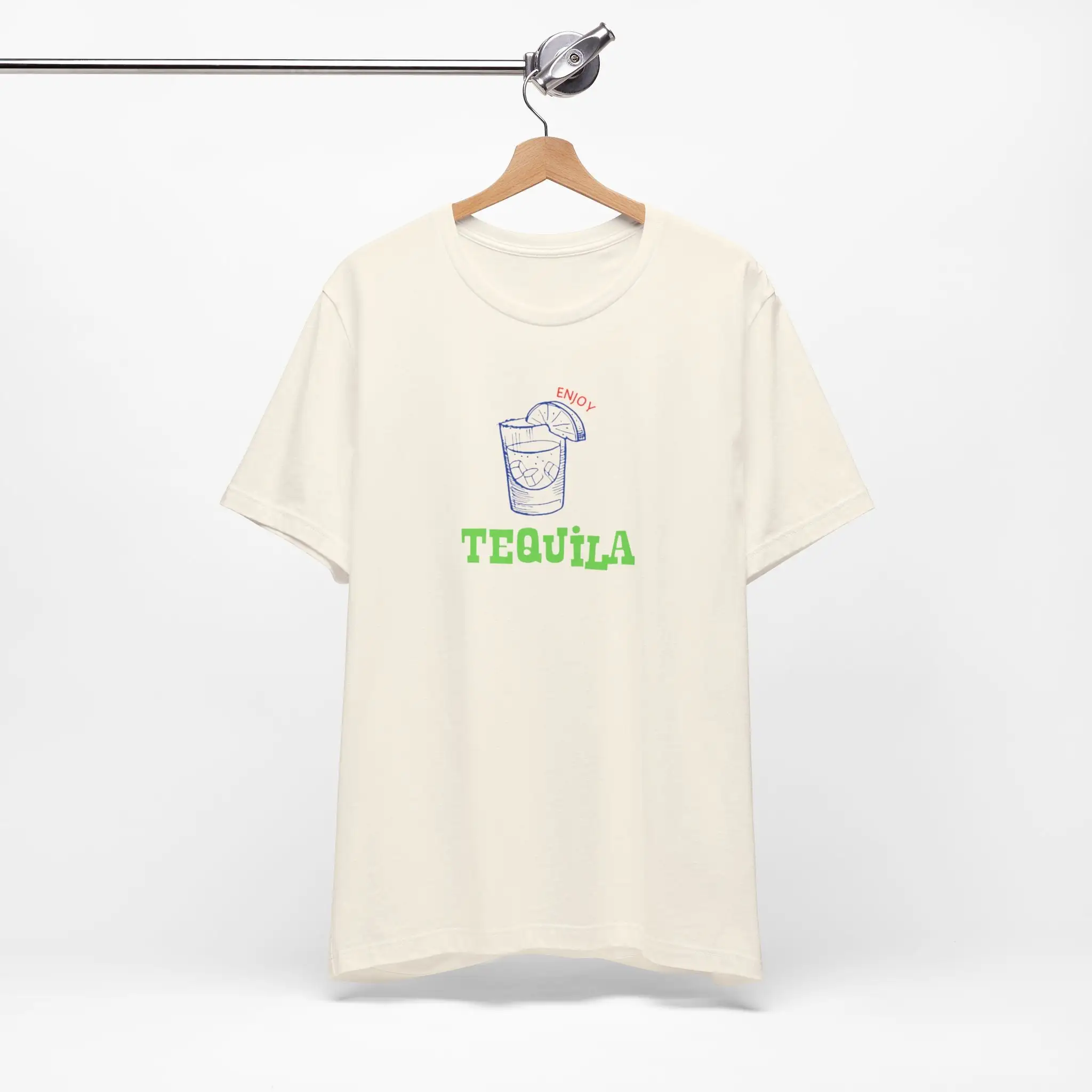 Enjoy Tequila T Shirt Activewear Cotton Screen Print