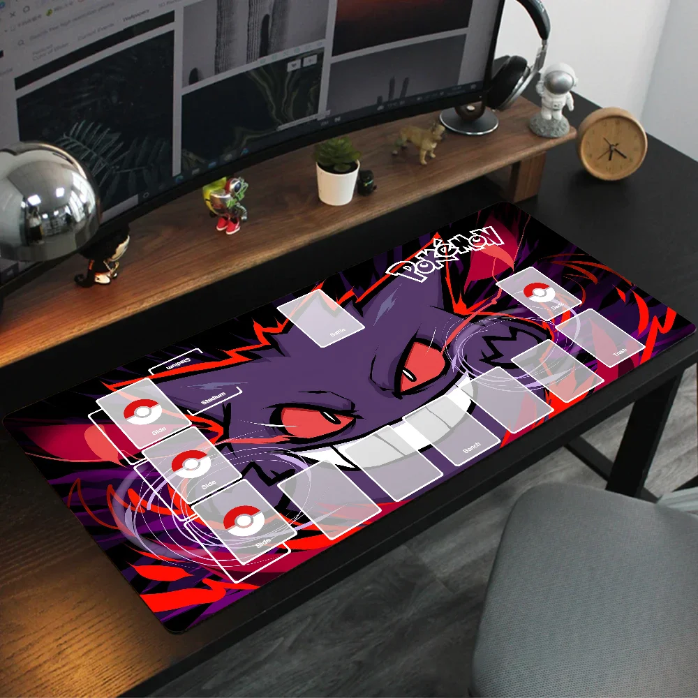 P-Pokemon Anime Game Play Mat Tcg Mousepad Mouse Mat Desk Mat With Pad Gaming Accessories Prime Gaming XXL Keyboard Pad Paddi