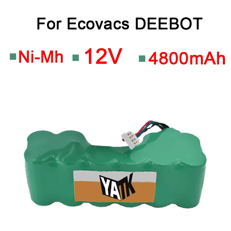 

DD35 for Ecovacs DEEBOT sweeping machine 12V 4800mAh NI-MH battery replacement sweepingmodel DE33 DD35 DE55 DM88 DG710 DG716