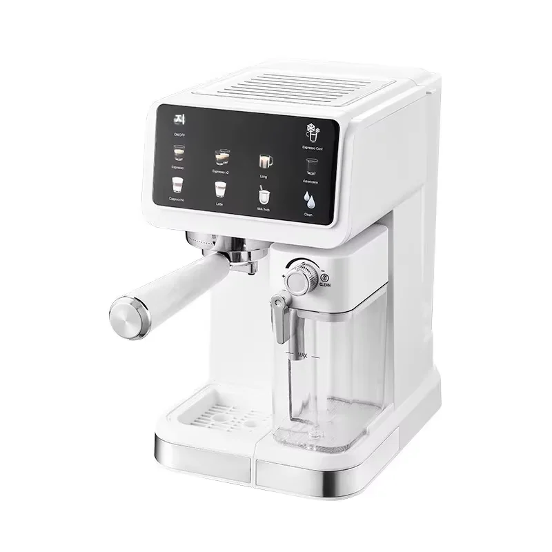 220V Touch Screen Coffee Machine for Home 20Bar Espresso Maker with Milk Frother Automatic Coffee Brewer Energy Saving