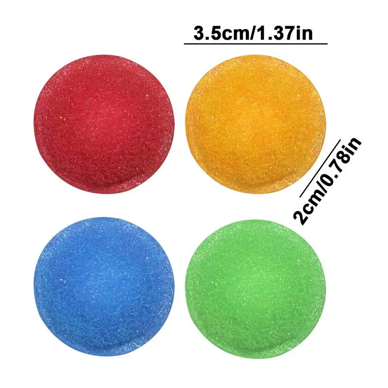 4PCS Multipurpose Cleaning sponge balls Water Bottle Glasses cermic Bottle Cleaner Tableware Brush Gadgets Kitchen accessories