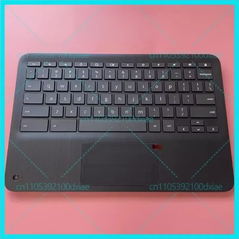 for Chromebook X360 11 G3 EE C Replacement  with Trackpad L92215-001 US Layout Palmrest Assembly