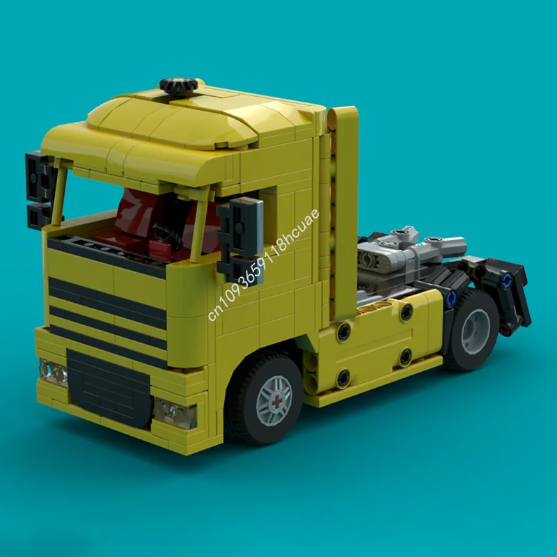 Blocs de construction de modèle technique MOC DAF XF, 497 pièces, Architecture, jouet créatif, idée éducative, brique, cadeaux de noël, anniversaire pour enfants