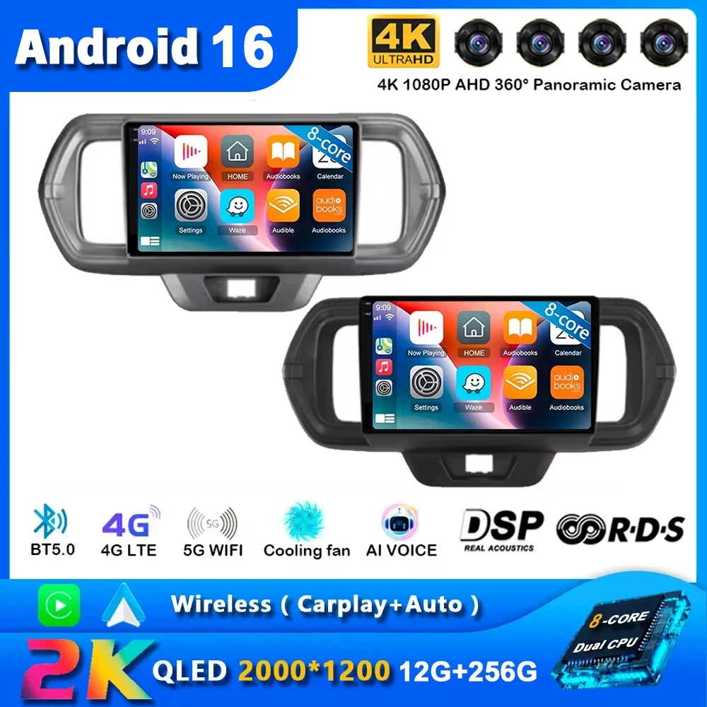 Android 16 for Toyota Passo III 3 2016 - 2021 Autoradio Con Driver Destro Multimedia Wireless Carplay 5G Wifi BT Navigazione GPS