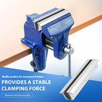 Mini Aluminum Bench Vise Jaw Anti Slip Versatile Vice Jaws Engineers Tool Magnetic Bench or Drill Vice Grip Professional Tools