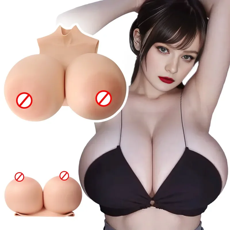 

ZZ Plus Cup Half Body Trandsgender Tits Wearable Breast Silicone Breast Forms Boobs For Men Crossdresser Boobs Form