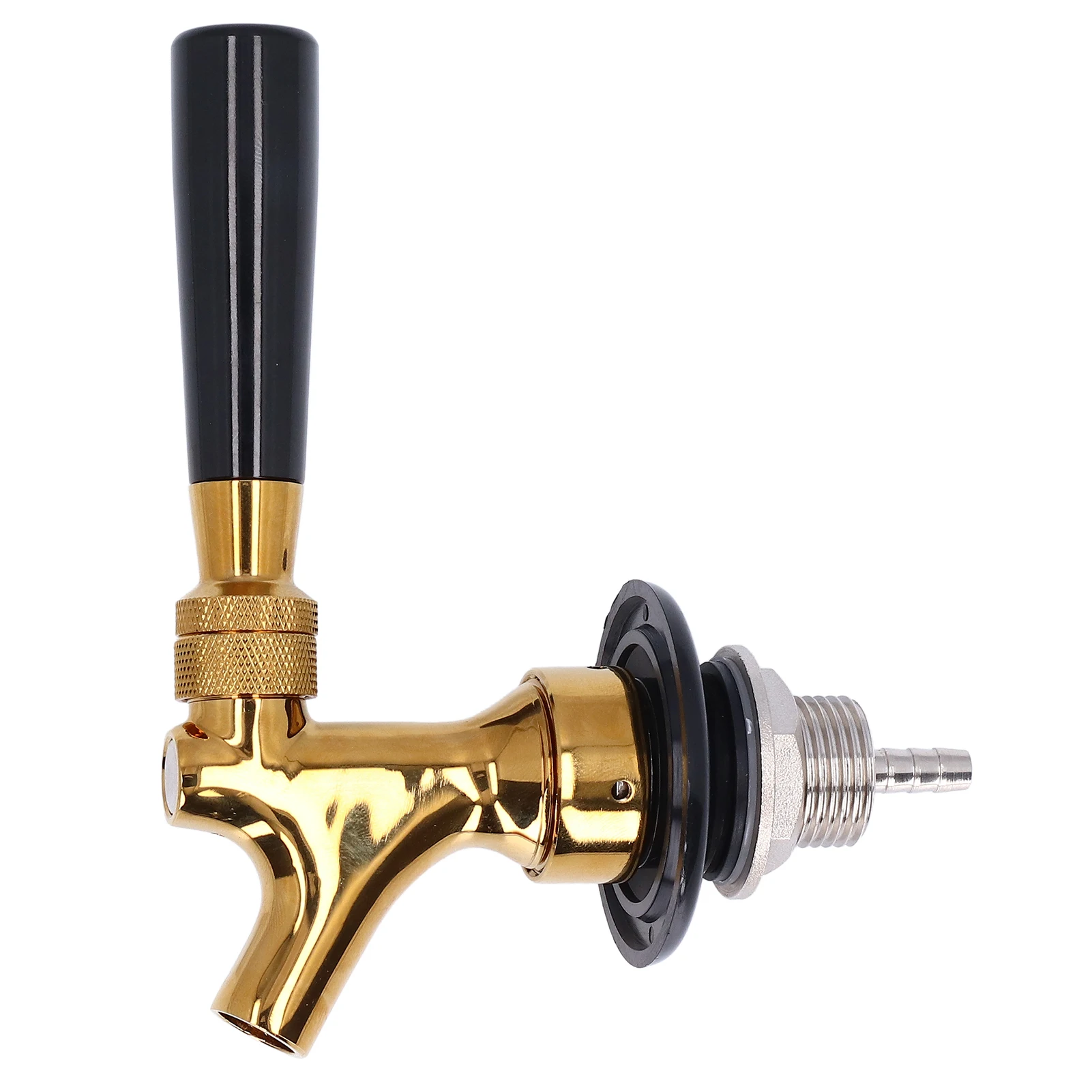 Beer Faucet Stainless Steel Brass Non Adjustable Beer Keg Tap for Bars Restaurants Hotels