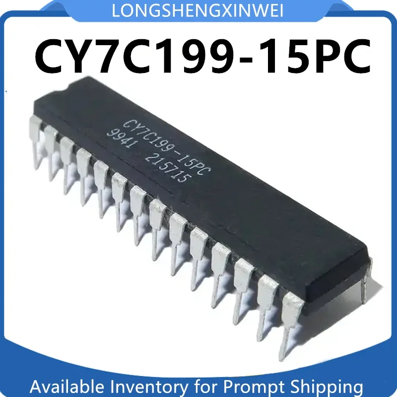 1 PCS CY7C199-15PC CY7C199 Chip de memória DIP-28 de plugue direto