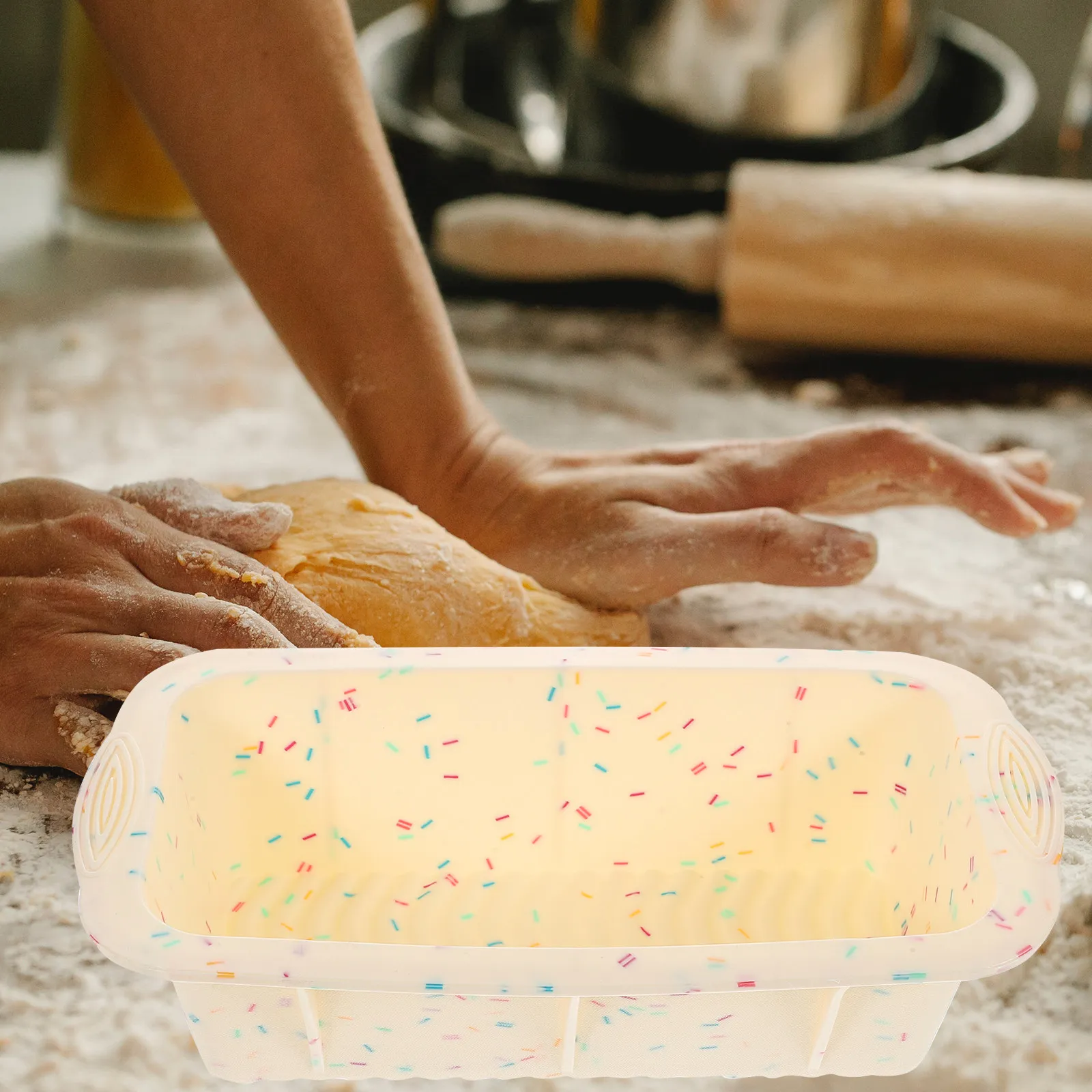 Silicone Bread Baking Mold Professional Nonstick Toast Cake Muffin Pan Fast Thermal Conductivity Household Baking Supplies