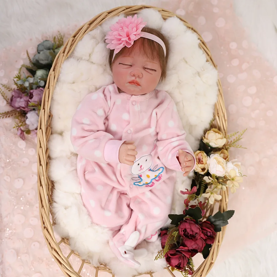 

Rebirth Doll 20 inches (approximately 50 centimeters) Newborn Doll Full Body Vinyl Realistic Baby Doll, Comes with Toy and Gift Box, Suitable for Children Aged 3 and Up