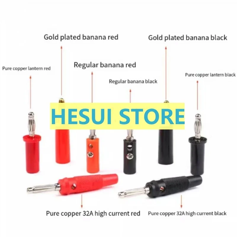 5 قطعة 4 مللي متر الموز التوصيل فانوس نوع/أربعة صفحة نوع/موز نوع 32A عالية الحالي اختبار المكونات مطلية بالذهب #1