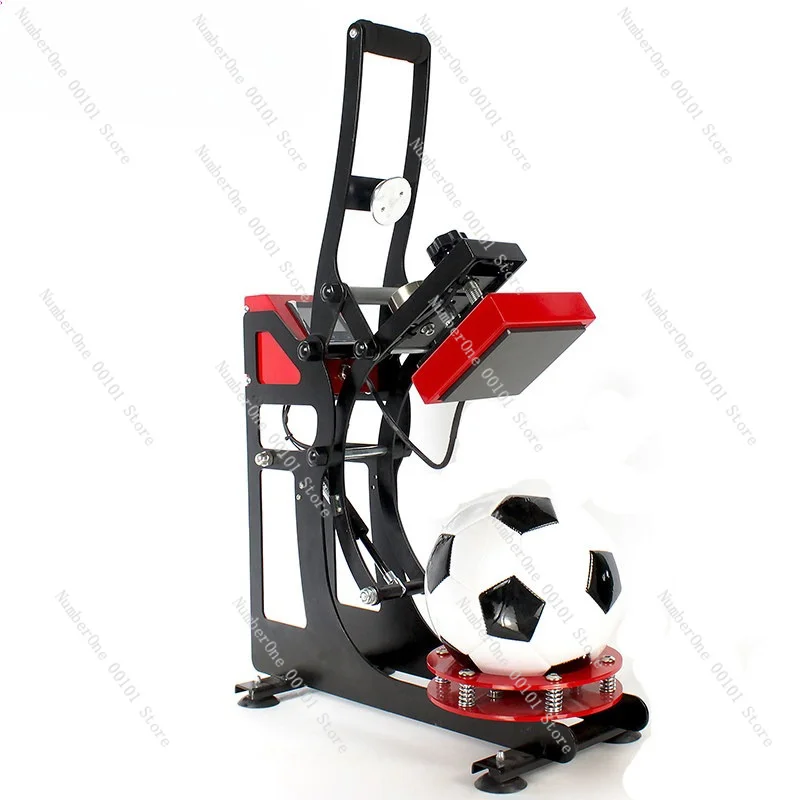 Custom Logo Ball Heat Press Sublimation Printing on Football Basketball Volleyball Heat Transfer Machine