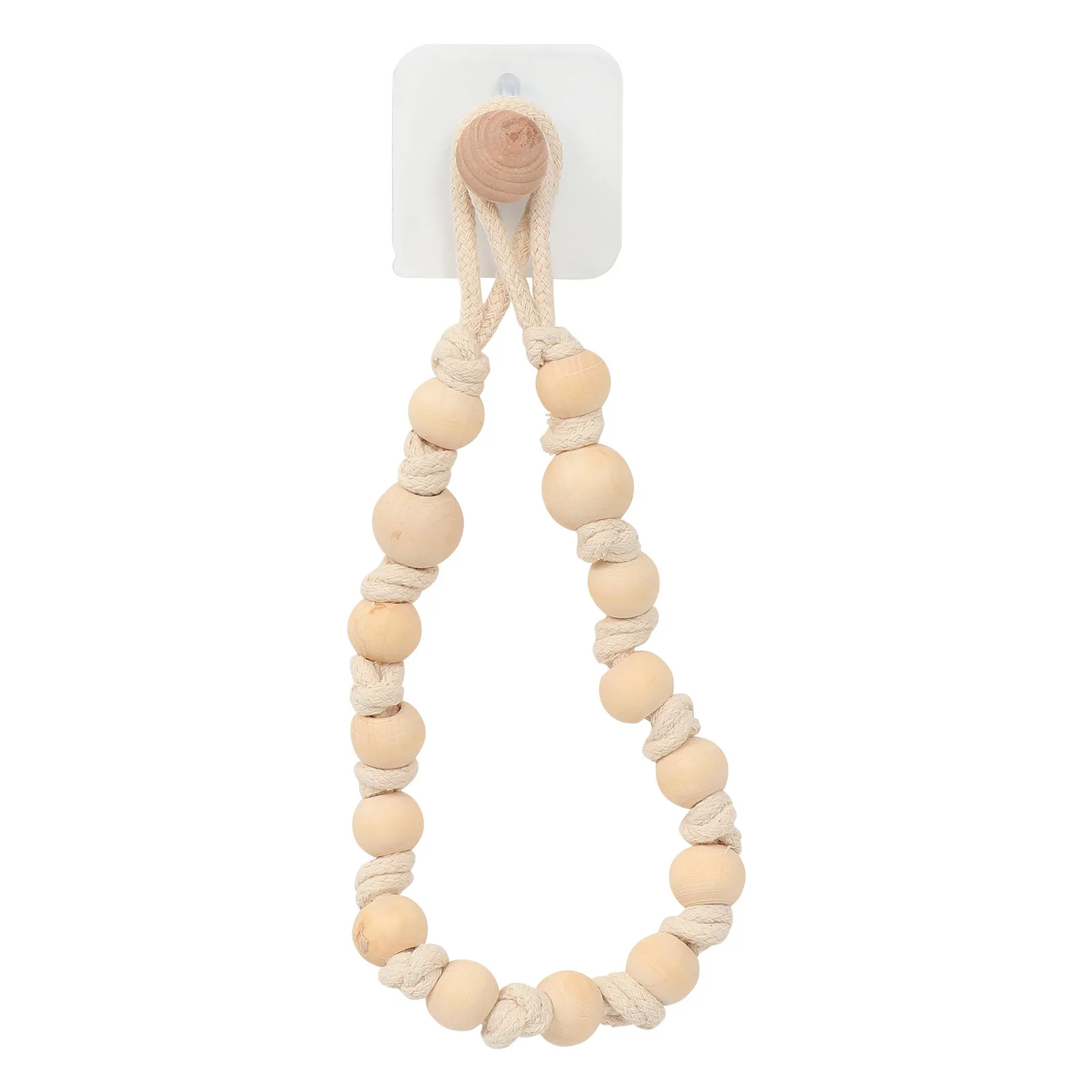 

Набор из 1 шт.: Держатель для бумажных полотенец в ванную комнату, из натурального хлопка и дерева, подвесной органайзер для салфеток, декоративная настенная полка для кухни