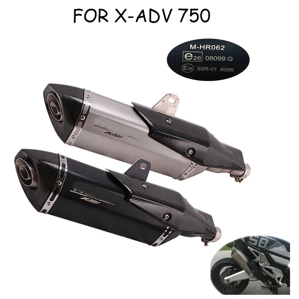 

Slip On Motorcycle Exhaust Muffler Escape Systems Tube Header Front Link Pipe For Honda X-ADV 750 X ADV750 ADV 2017 2018 - 2023