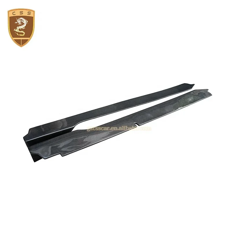 Rok Samping Gaya Vors Serat Karbon Tenun Twill 3K untuk Lamborghini Huracan Lp610