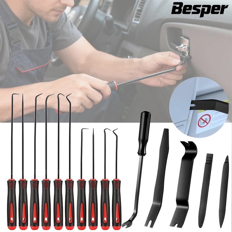 مجموعة أدوات إزالة لوحة مشبك باب السيارة - سدادة الزيت، حلقة دائرية ومزيل الحشية مناسبة لنماذج تويوتا والمركبات