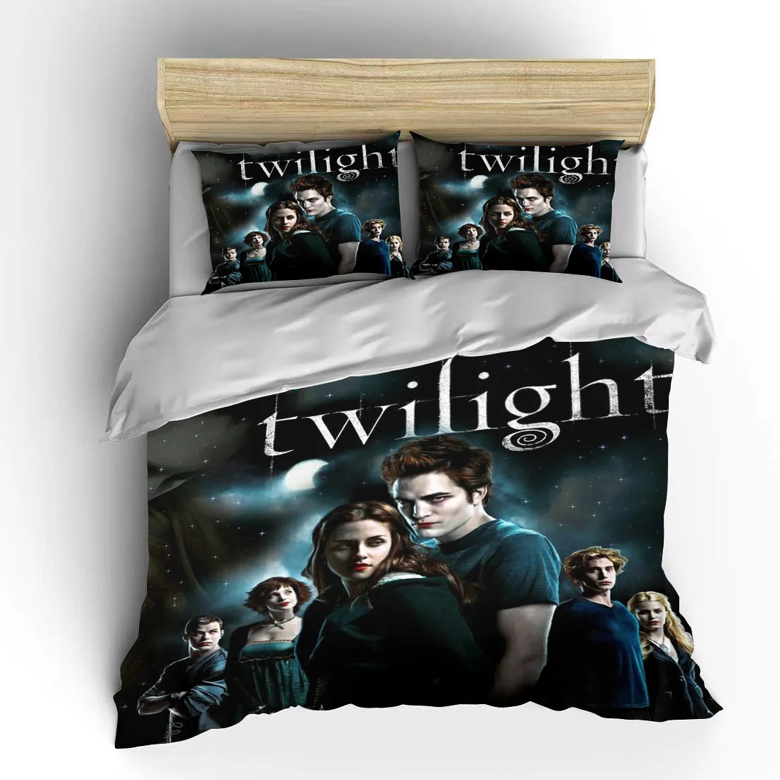 Imagem -05 - Filme Crepúsculo 3d Impresso Bedding Conjunto para Adultos Character Duvet Cover Moda Roupa de Cama Twin Completo Rainha Rei 10 Tamanhos