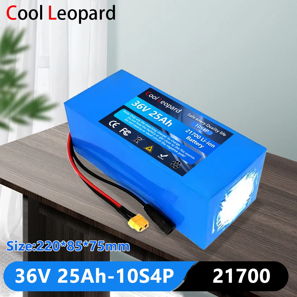 

New 10S4P 21700 36V 25Ah Lithium Ion Battery Pack with BMS, for Electric Bicycle Replacement High Power Li-ion Battery