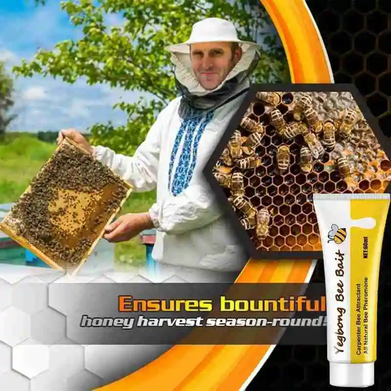 Bee Bait Beekeeping Honey Trap Tool Bee Attractant Effective Lure Natural Formula Traps Outdoor Bee Feeders Accessory ﻿