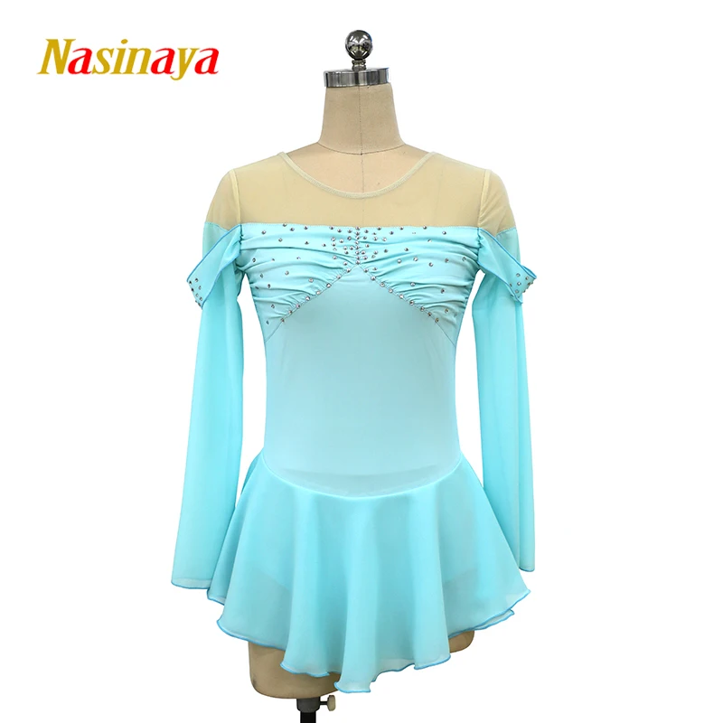 Figure Skating Competition Clothing Ice Skirt Women's Children's Off Shoulder Rhythmic Gymnastics Performance view 5