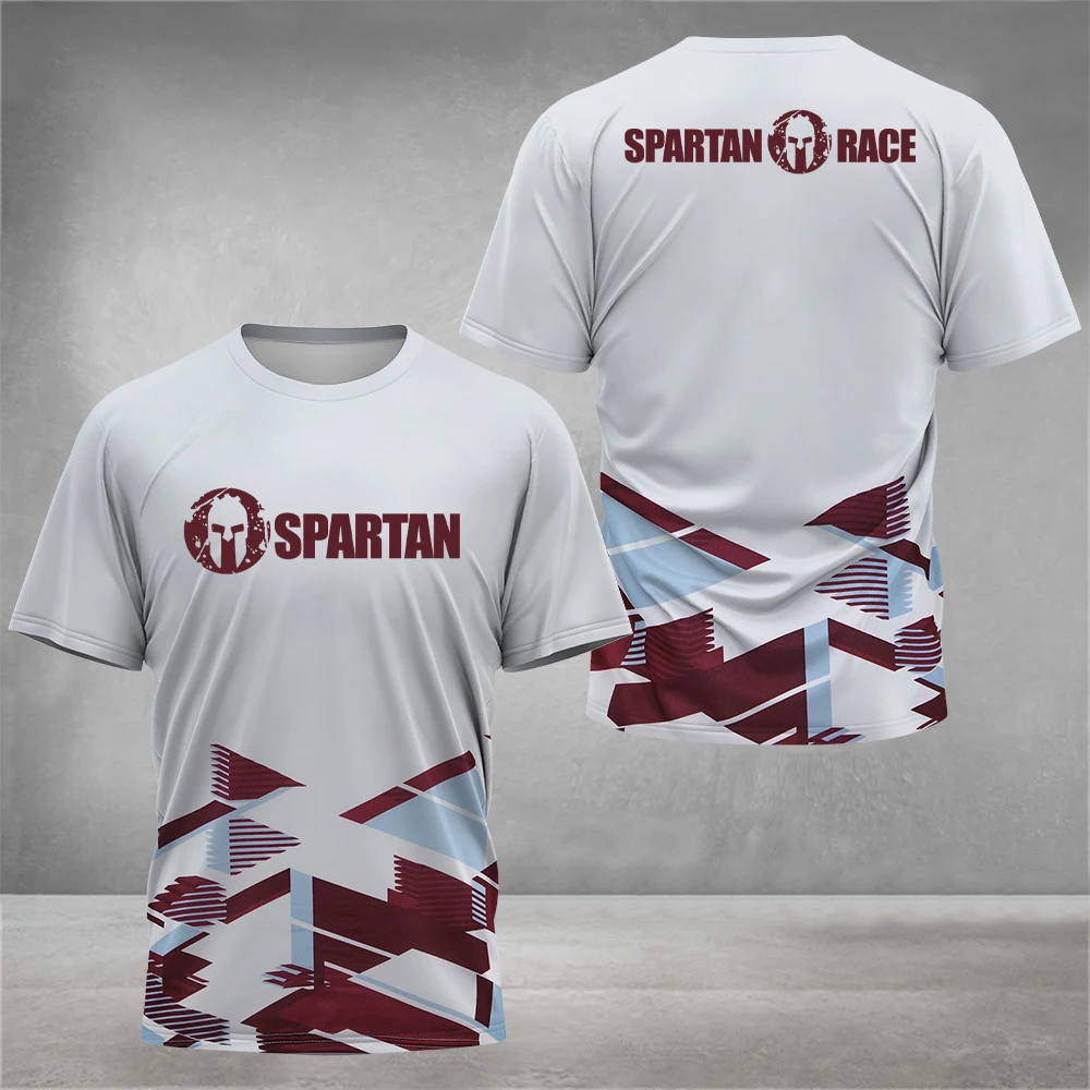 

Men's T Shirt Funny 3D Letter Print T-Shirts Casual O-neck Short Sleeve Tops Fashion Spartan Warrior Clothing Outdoor Sports Tee