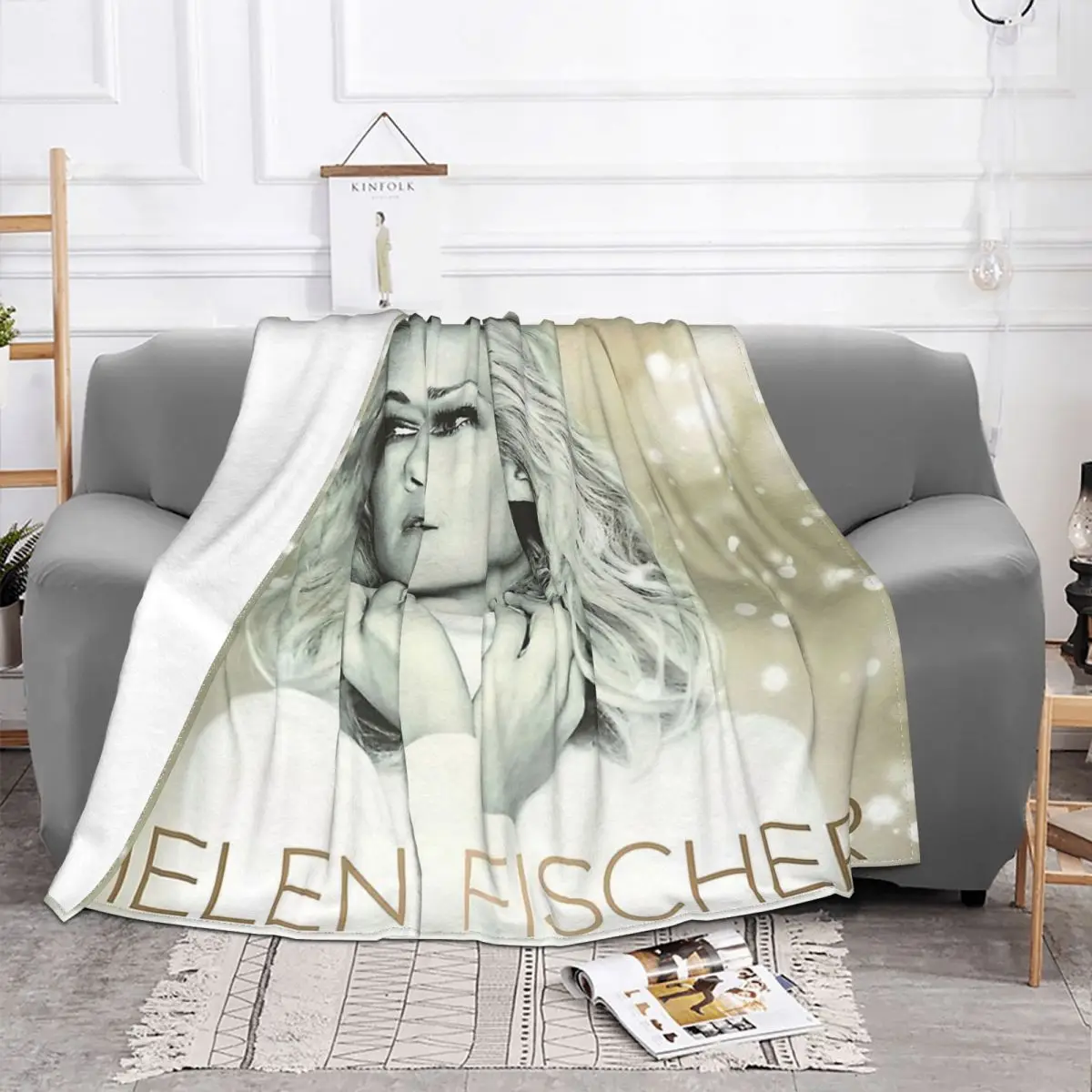 Meme Blanket Flannel Helene Fischer Weihnachten Cozy Soft FLeece Bedspread