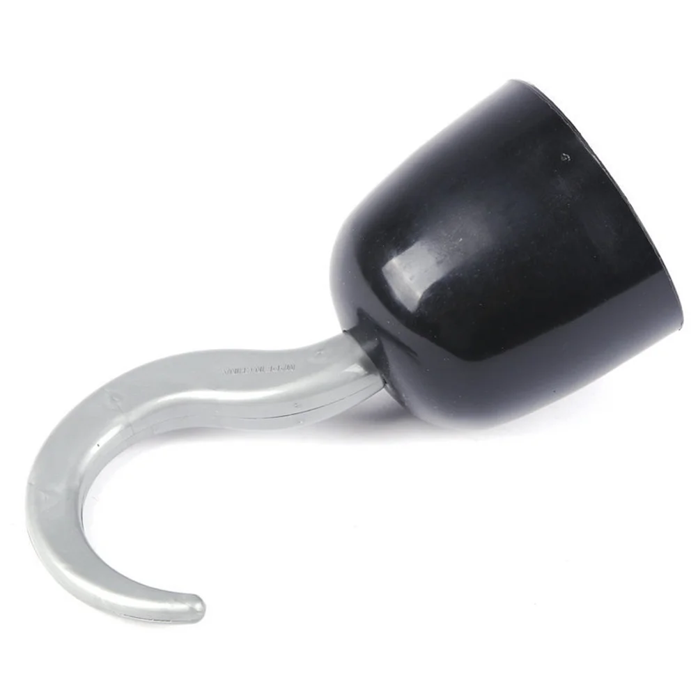 

2Pcs Pirate Hook Accessory Black 20x10cm Perfect for Halloween Costume Party Kids Stage Prop Halloween Pirate Hook