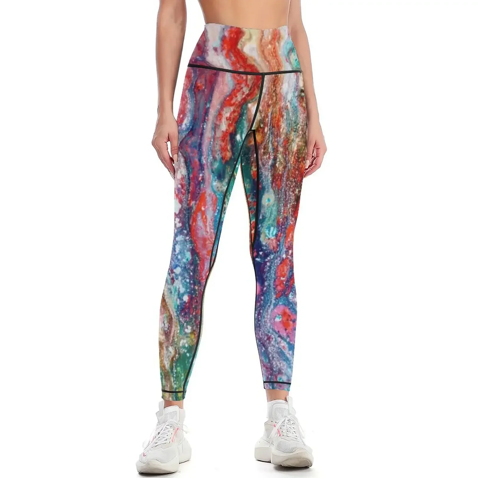 

Magie cosmique 1 - Abstrait Leggings Pants sport flared sports woman gym Clothing fitness Womens Leggings