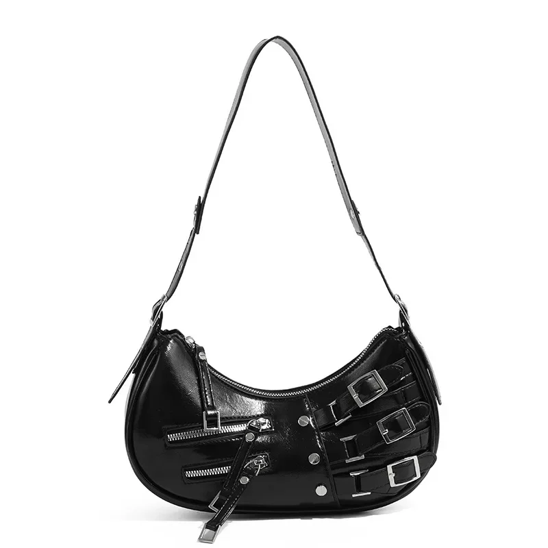 Bandoleras de piel sintética estilo Maillard para mujer, nueva tendencia 20225, bolso para axila Y2K para chica guay, bolso Hobo de diseñador de lujo, bolsos