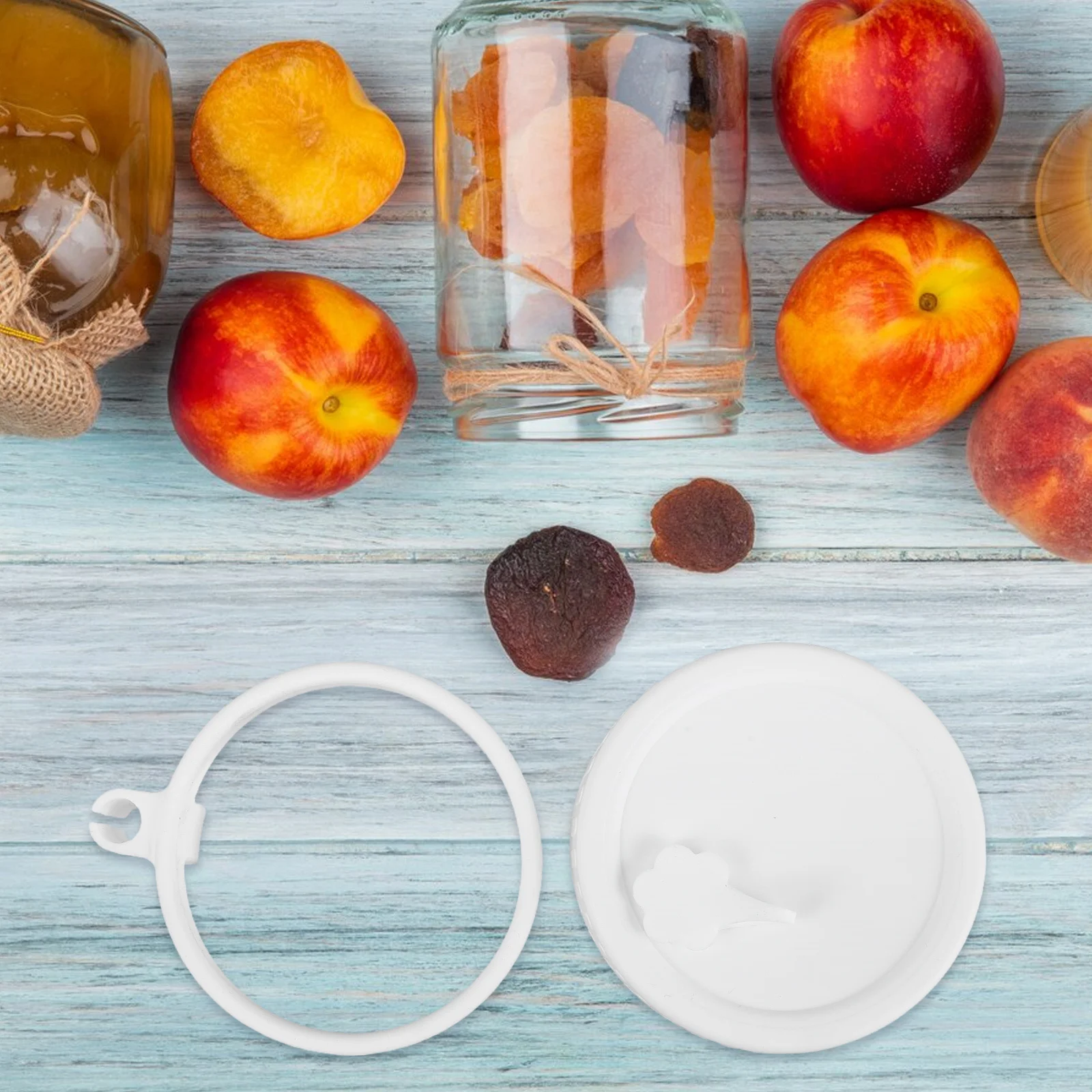 

Mason Jar Lid Set 1Set Silicone Leak-Proof Design Outdoor Sports Water Bottle Easy Clean Stylish Practical Reusable Canning Jar