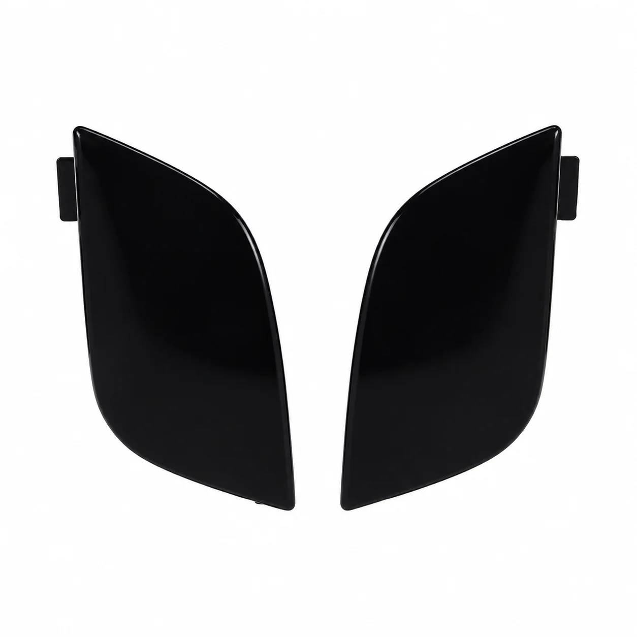 Black ABS Front Bumper Tow Hook Cover Replacement OE 51118050697 51118050698 For BMW X5 E70 LCI