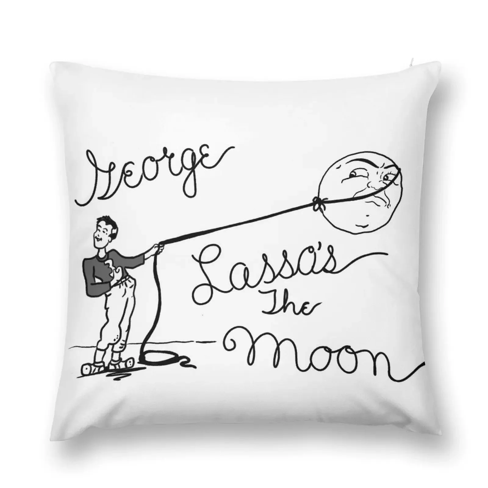 George Lasso’s The Moon Throw Pillow Throw Pillow Covers Decorative pillowcase pillow