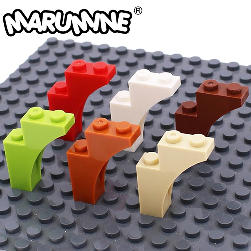 Marumine arco 1x3x3 ramos de árvore moc tijolo peças 13965 20 pçs construir bloco acessórios partículas diy confition brinquedo modelagem kit