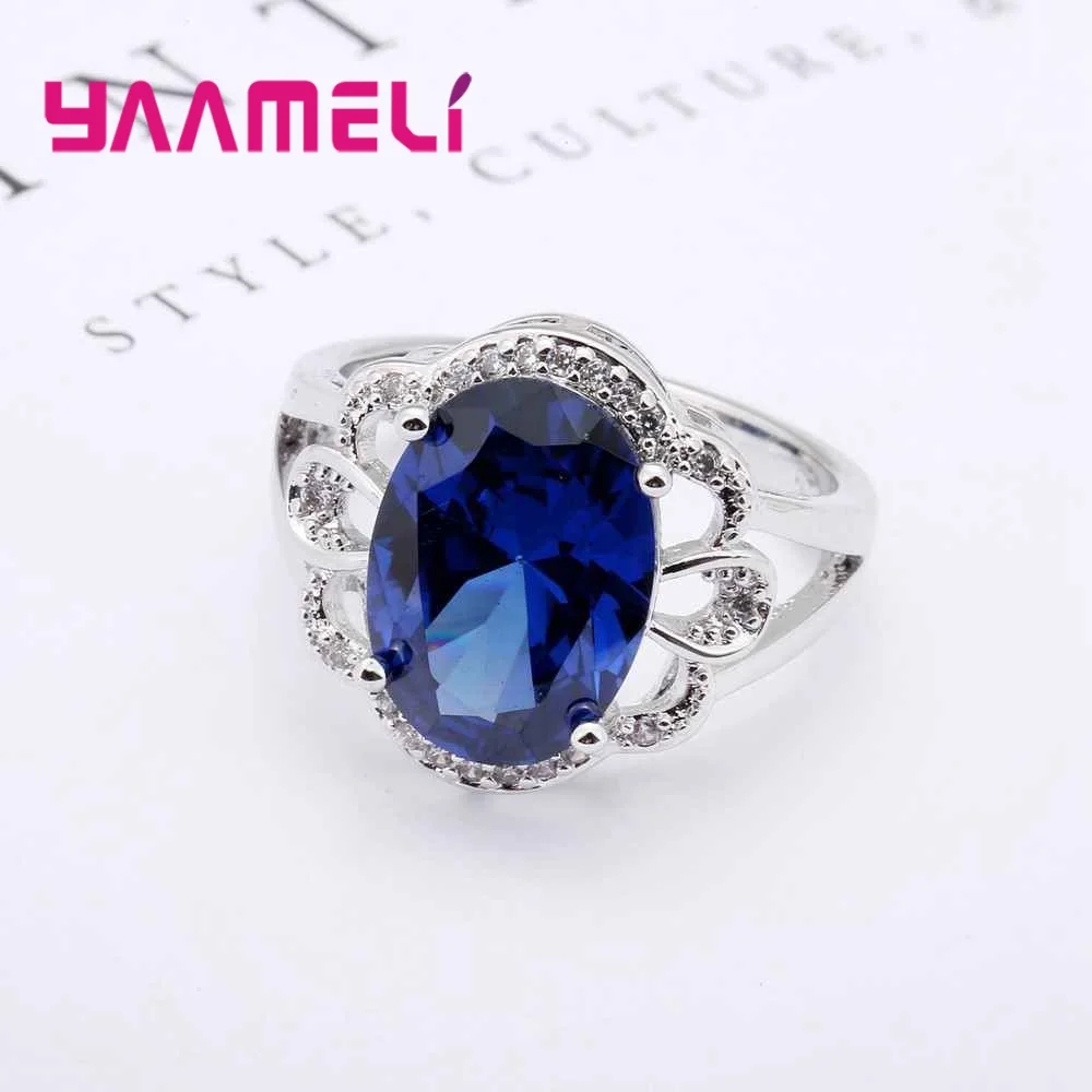 Trendy Cubic Zirconia Jewelry 925 Sterling Silver Rings For Women Accessory Wedding Bands Style Ring Engagement Anillos