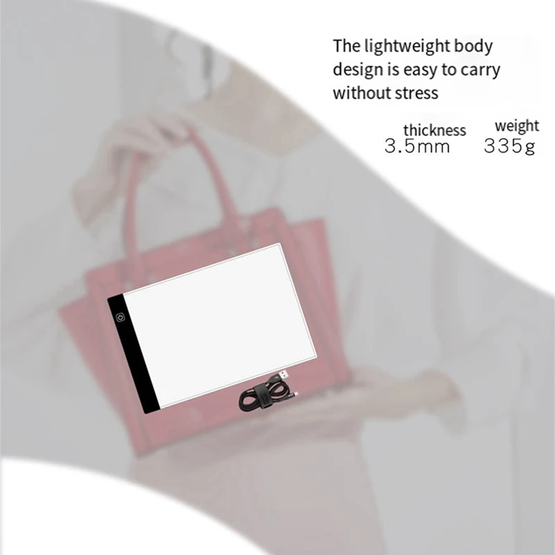 A4 Drawing Board Pad Stepless Dimming LED Luminous Board Anime Copying And Writing Platform Eye Protection Easier